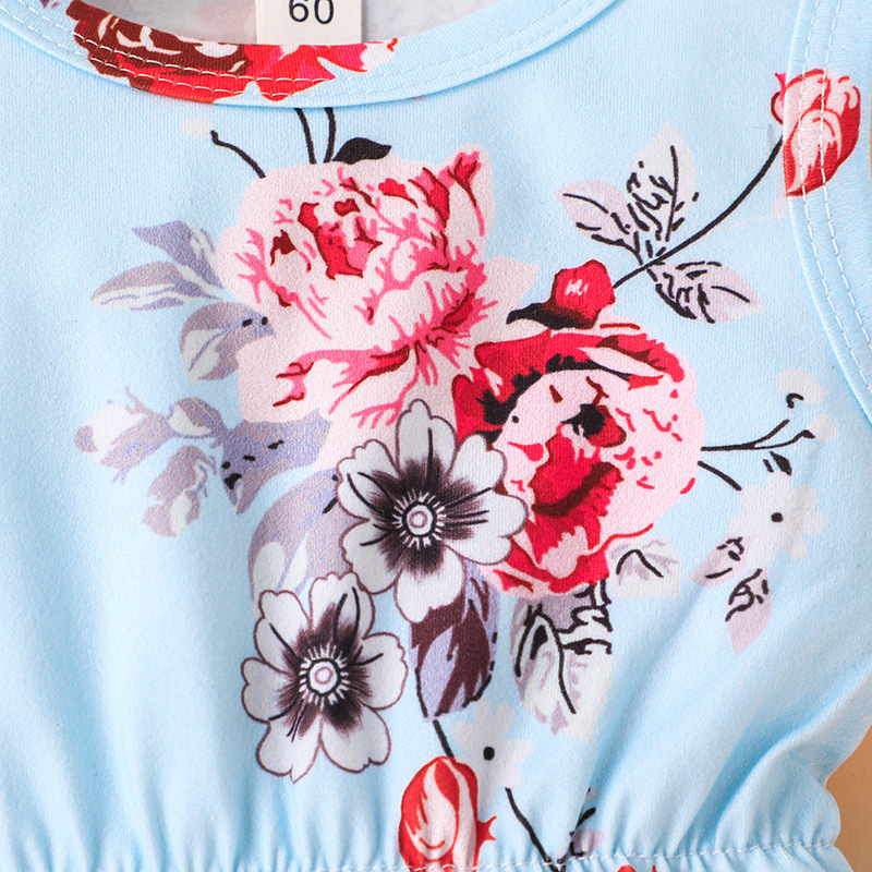 Casual Flower 100% Cotton Baby Clothes display picture 4