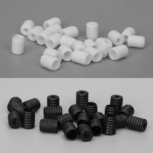Soft pvc silicone elastic adjustment buckle soft rubber anti-slip buckle flat round elastic band ear rope fixed buckle