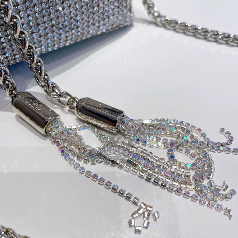 Bolsa de gala bolsa de mujer llena de diamantes bolsa de cubo con diamantes 2022 bolsa de mujer crossbody gran rey bolsa de diamantes pic 39