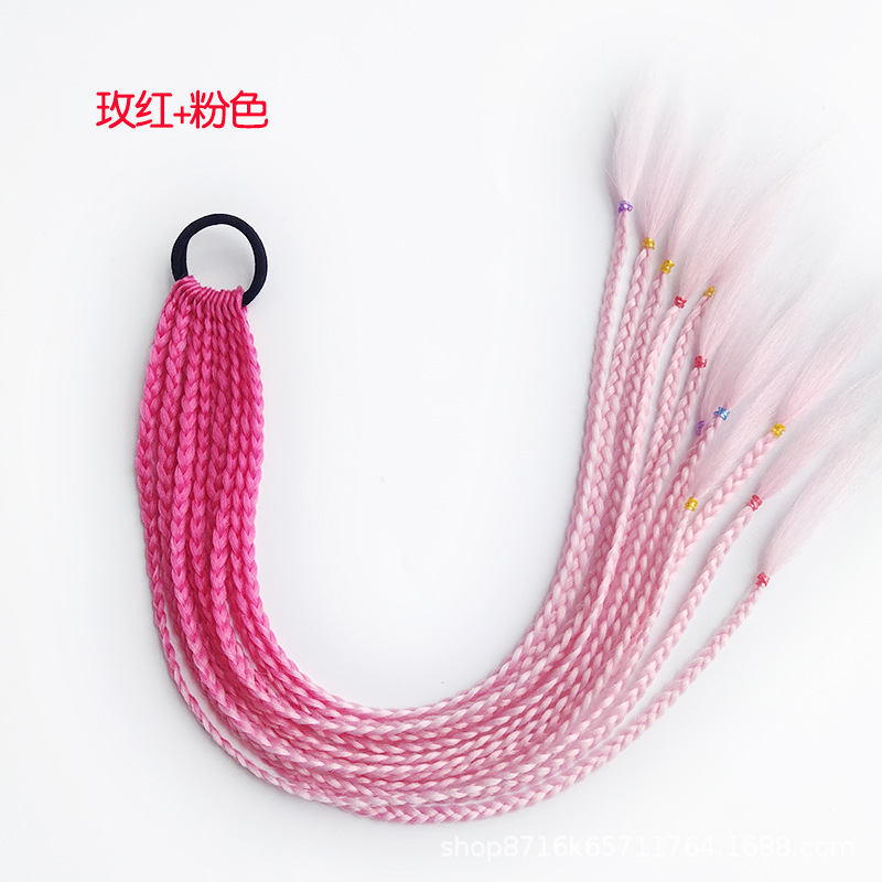 A red and pink strip of 12