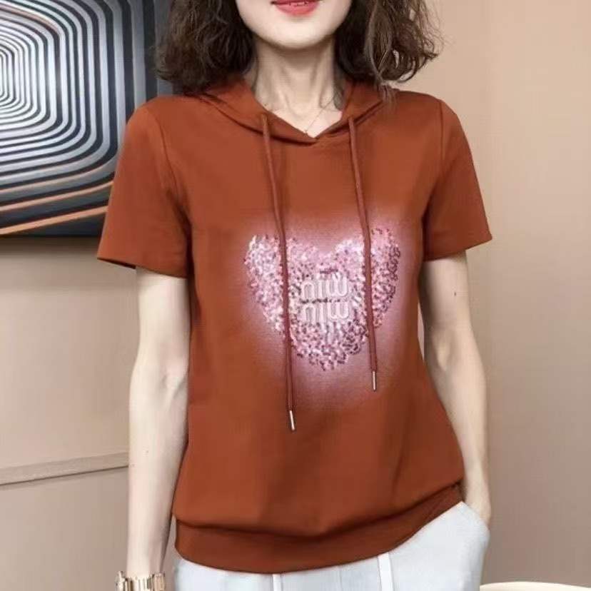 2025新款妈妈夏季洋气打底衫女修身百搭欧货短袖T恤小衫内搭上衣