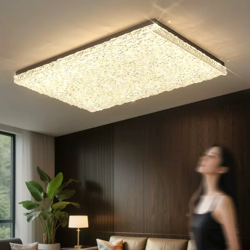 意式极简客厅吸顶灯中山灯具全屋2025新轻奢高级感长方形卧室主灯