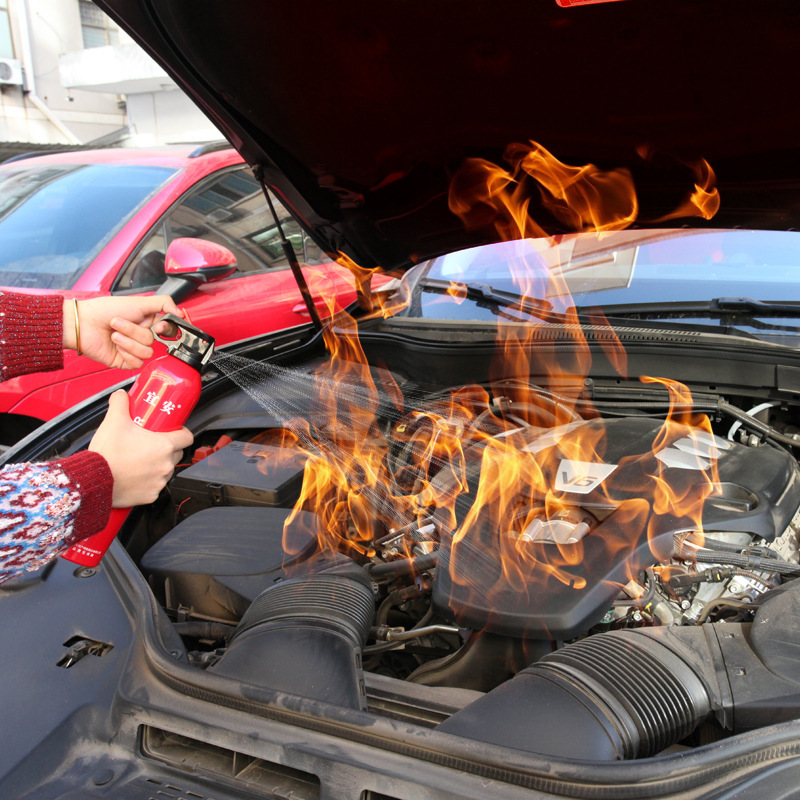 Car-mounted fire extinguisher, water-based type, gift emergency supplies, mini 13B car fire extinguisher 550ML auto fire extinguisher