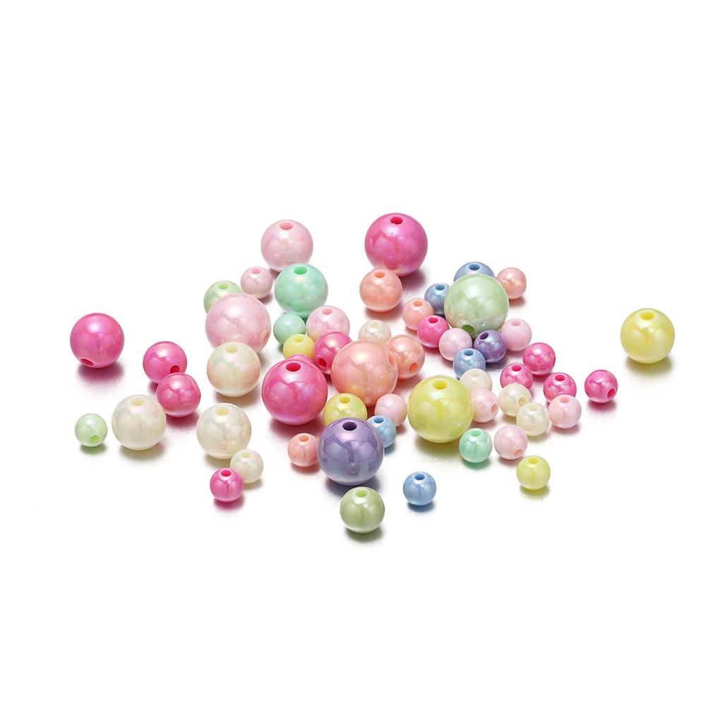 1 Set Diameter 10mm Diameter 6 Mm Diameter 8mm Hole 1~1.9mm Hole 2~2.9mm Arylic Round Polished Beads display picture 19