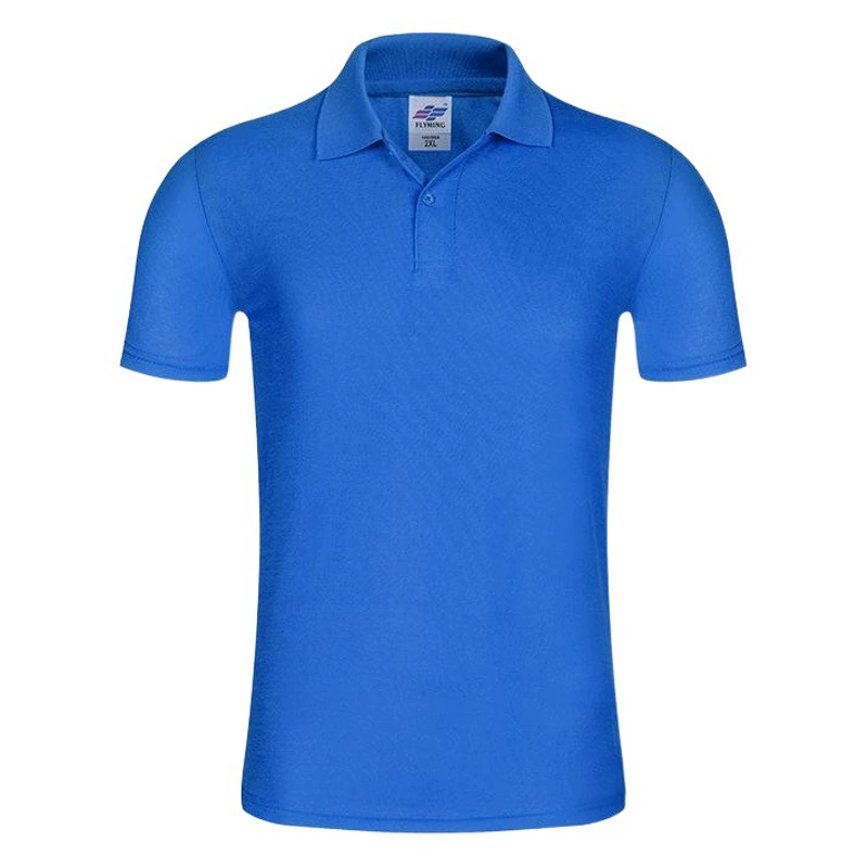Весенне-летняя универсальная тонкая Однотонная футболка с коротким рукавом и лацканами, Мужская рекламная культурная рубашка, комбинезоны оптом, пустая рубашка-поло