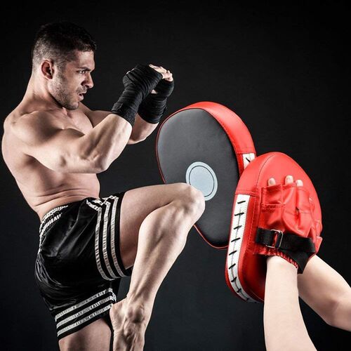 Boxing target adult children's hand target boxing curved hand target Taekwondo Sanda home professional training equipment protective gear