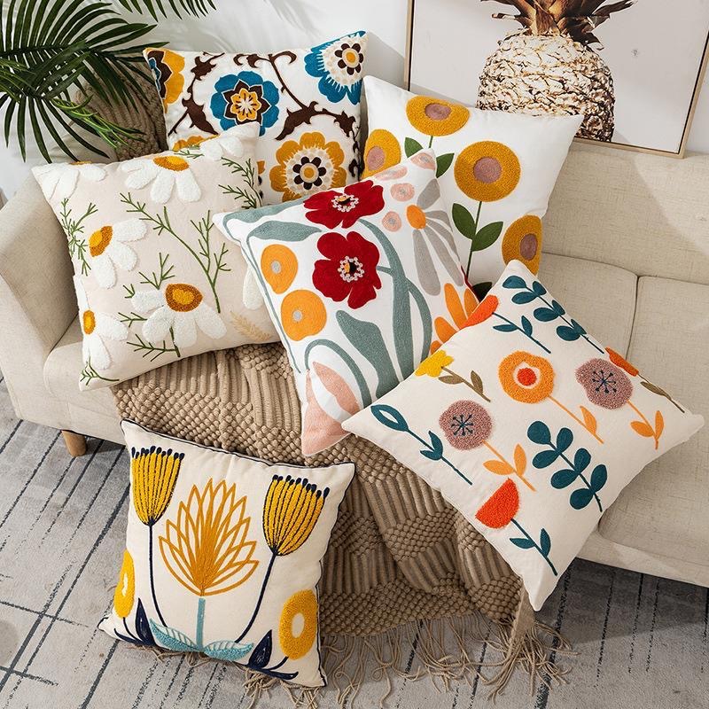 Nordic Flower Pillowcase