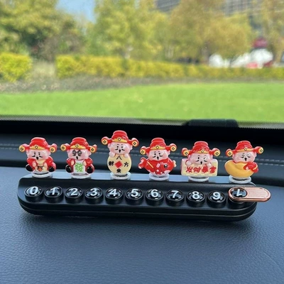 New model "Six Six Good Nömrəli dayanma kartı - huiqi-six-six-6-pieces-black-parking-sign-free-aromatherapy-special-price-clearance