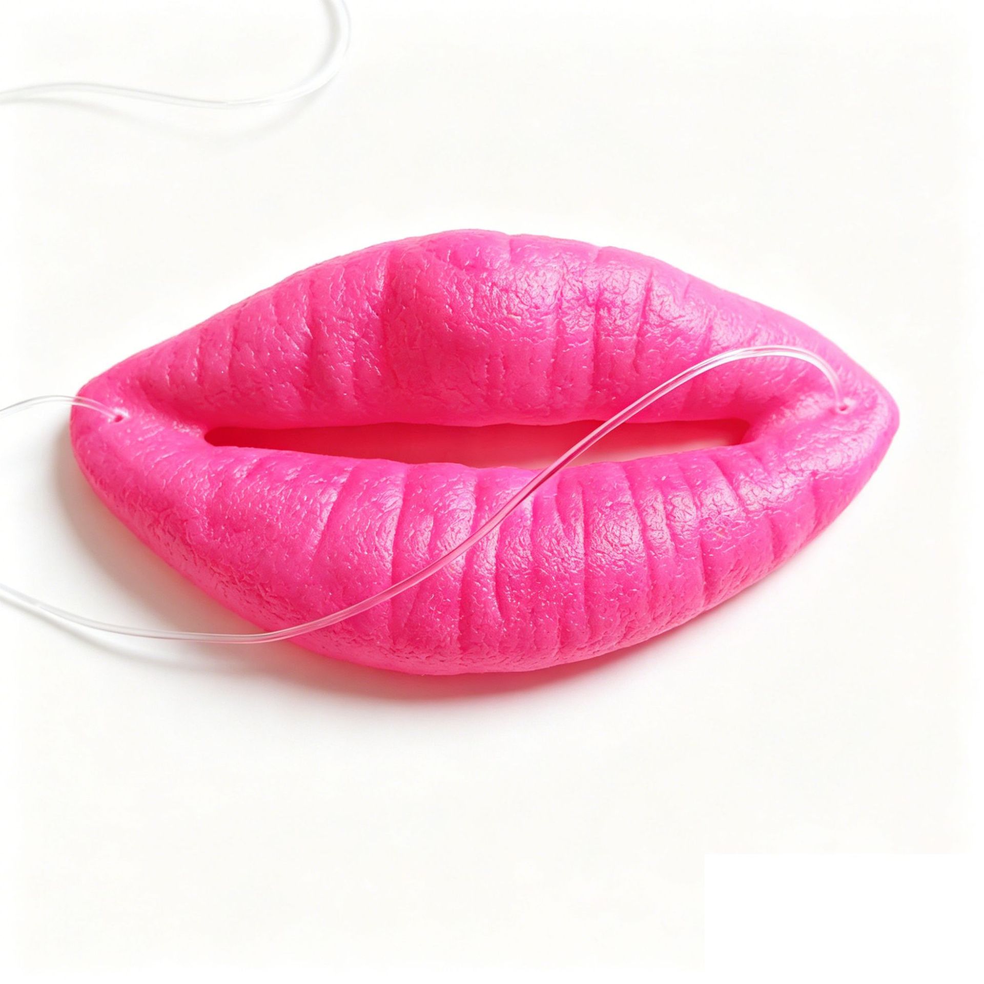Halloween extraña salchicha labios COS espectáculo extraña espectáculo salchicha labios props flame sexy labios rojos rojos