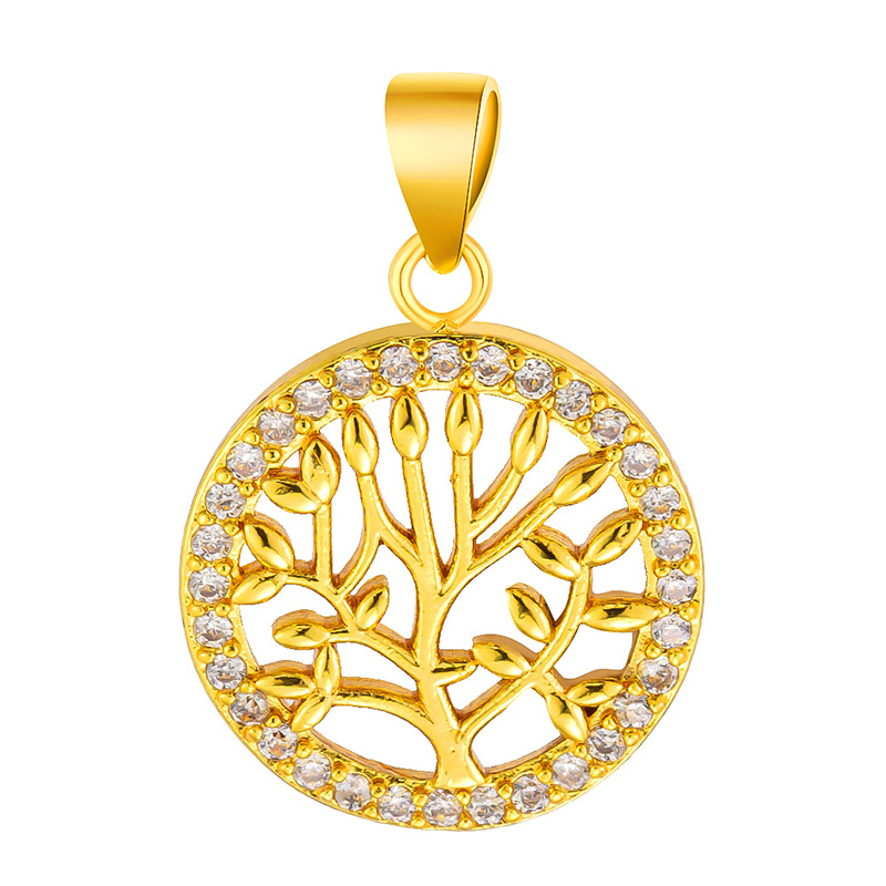 Colgante de cobre micro incrustado Gufasha oro goteo de aceite perlas de transferencia DiDi con perlas de acessorios de perlas huecas fábrica de perlas al por mayor