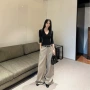 显瘦宽松加长新款阔腿裤