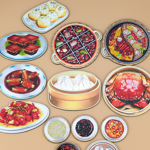 Manufacturer wholesale Chongqing gourmet hot pot refrigerator stickers food magnetic stickers scenic spots creative cultural and creative tourism souvenirs