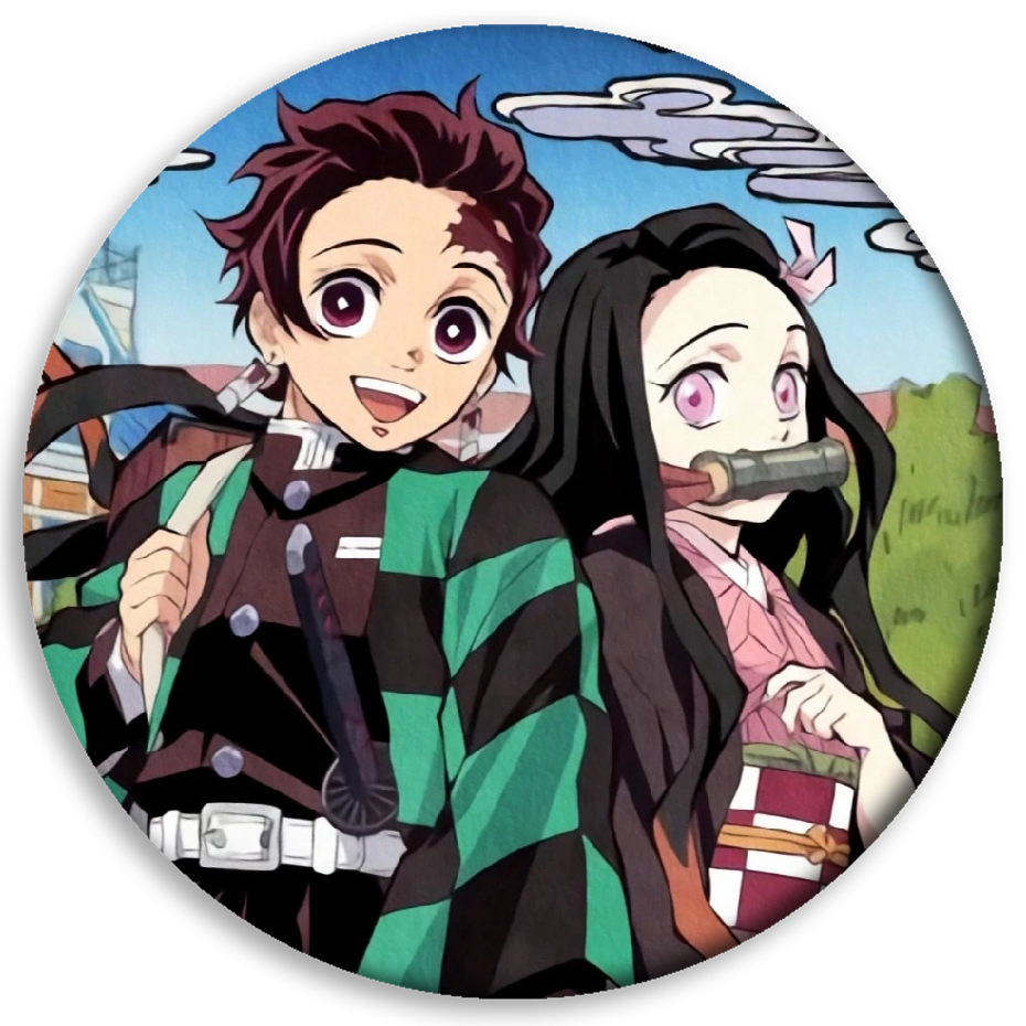 Ghost Blade insignia anime periférico carbón Zhilang usted frijoles mi esposa Shan Yi insignia barra redonda colgante