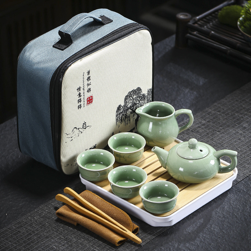 旅行茶道具哥窯汝窯セット卸売り茶皿家庭用結婚開業不動産のお土産はloを追加することができます。|undefined