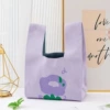 Flower-shaped, cartoon, purple