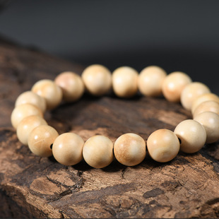 Milk-Scented Wood Original Fragrance Wood Bracelet Premium Smooth Grain Buddhist Beads Single Circle Unisex Bracelet Cultural Goods Wholesale