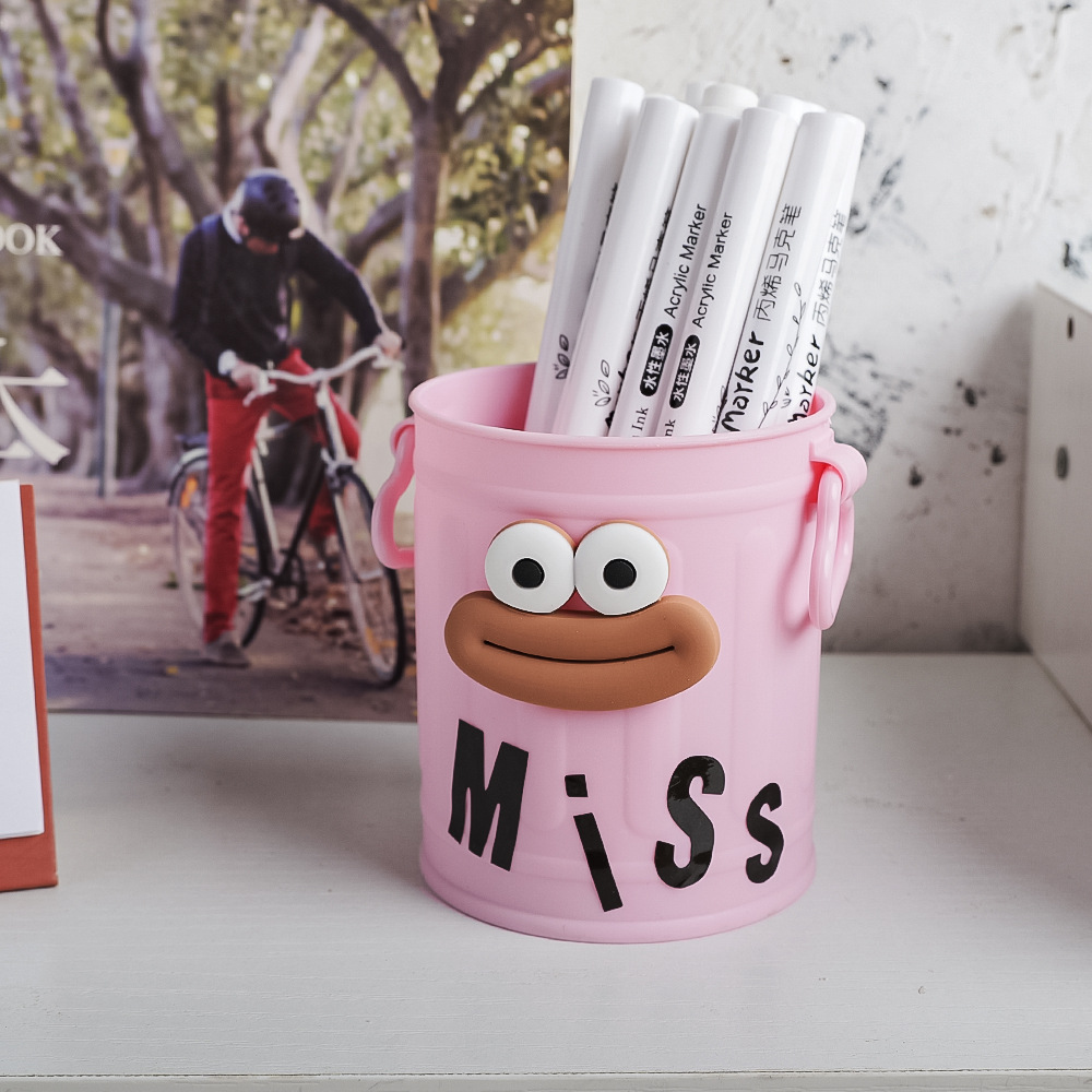 핑크 튜브 + 소시지 입 + 문자 스티커