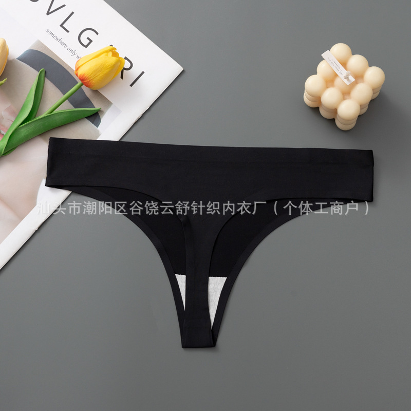 Comercio exterior transfronterizo de color sólido leopardo hielo sin marcas pantalones íntimas femeninas delgadas y transpirables pantalones íntimas de damas al por mayor