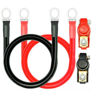 2AWG akkumulyator qoşulma xətti, çevirici kabel dəsti, 3/8 düym terminal
