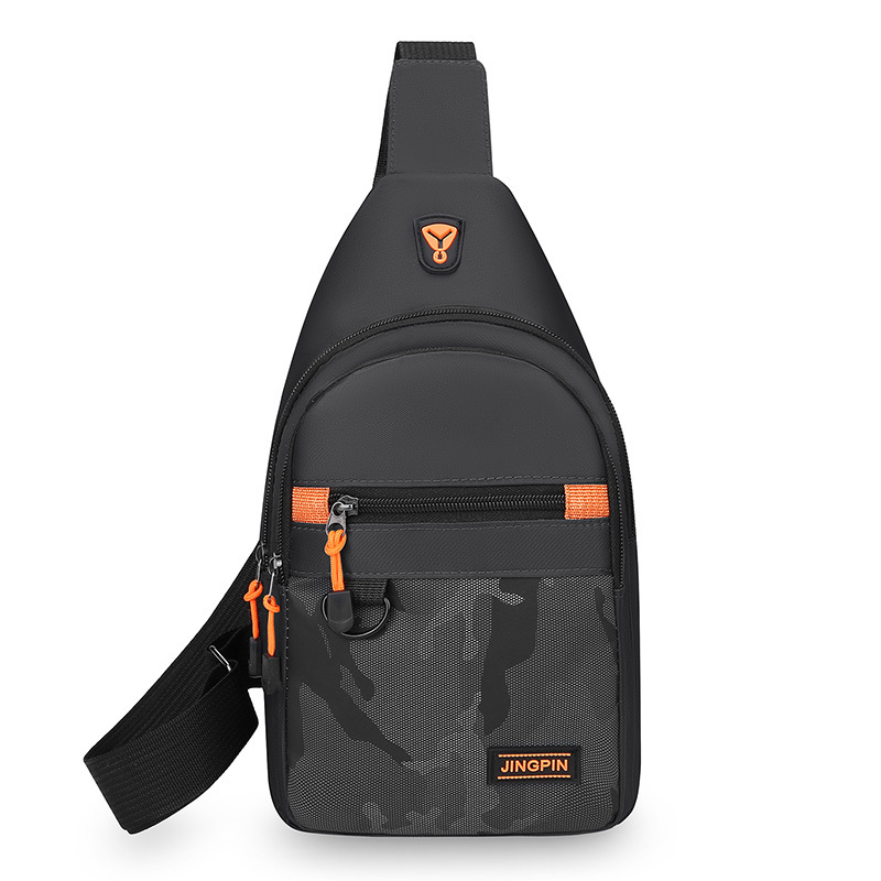 Bolso de pecho simple para hombres, bolso de moda, bolso de hombro, bolso de transporte de gran capacidad, bolso de transporte de ocio al aire libre