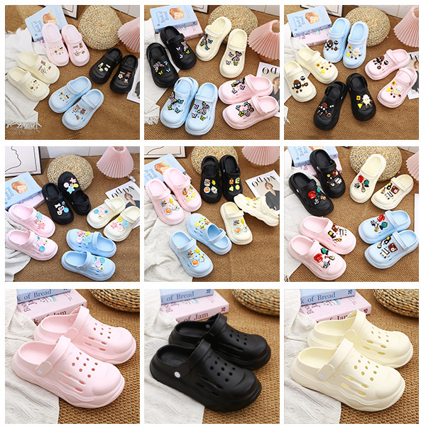 Women's Clogs, Non-Slip, Wear-Resistant, Soft-Soled, Outdoor Wear, 2026 Summer New Style, Sweet Outdoor Sandals, Thick-Soled, Closed-Toe Women's Clogs, Non-Slip, Wear-Resistant, Soft-Soled, Outdoor Wear, 2026 Summer New Style, Sweet Outdoor Sandals, Thick-Soled, Closed-Toe