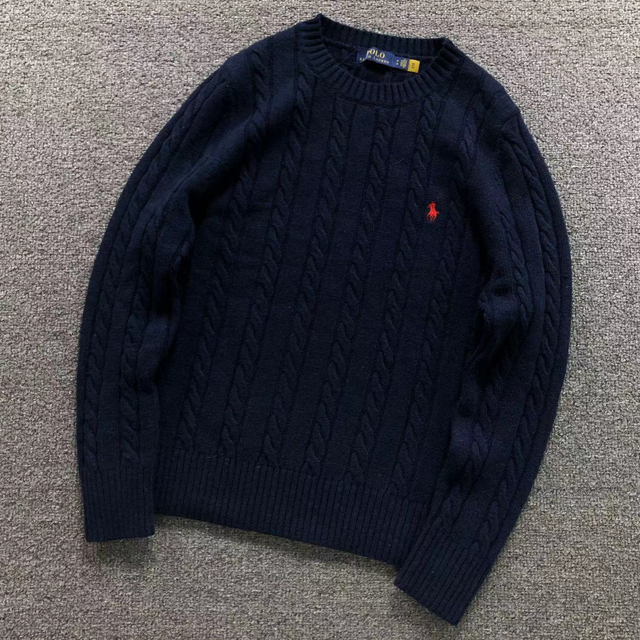 Fuente de alta versión Paul otoño ropa de hombre de cuello redondo chaqueta chaqueta camiseta de punto suéter de pony casual un cabello