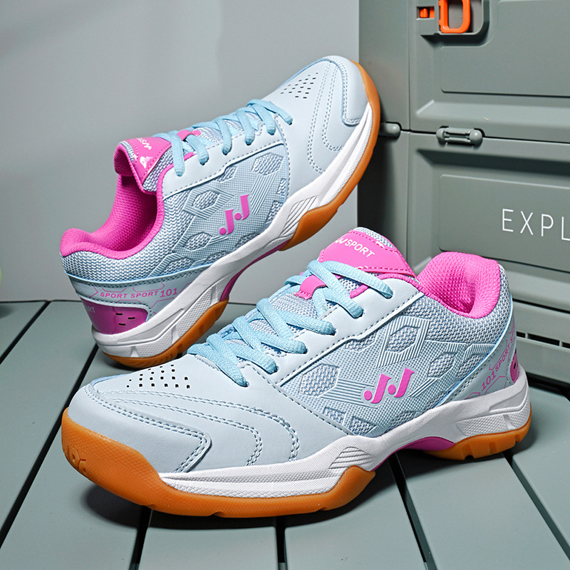 Zapatos de tenis comercio exterior nuevos zapatos de entrenamiento integral de moda para hombres y mujeres, zapatos de bádminton de pareja transpirables antideslizantes y resistentes al desgaste