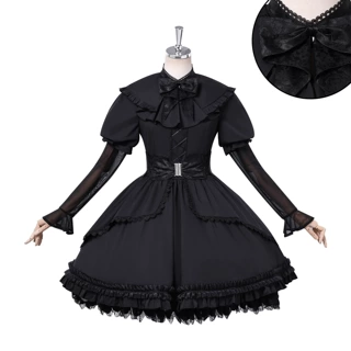 第五人格cos服日谷园丁联动黑白华尔兹Lolita洋装cosplay动漫服装