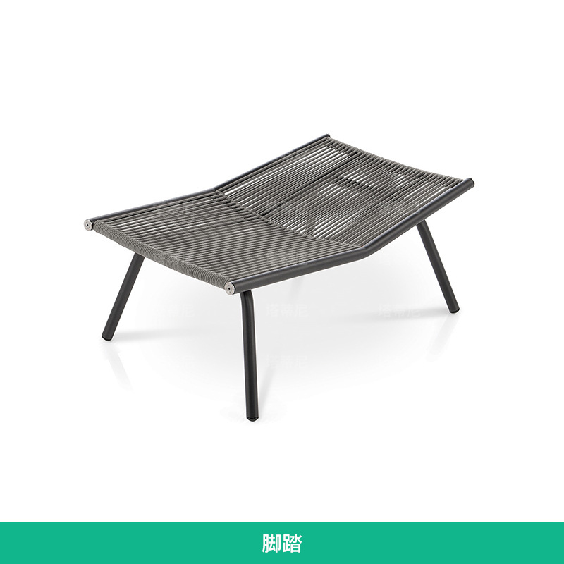 Al Aire Libre ratán solo ocio Silla de ratán sofá al aire libre balcón terraza sala de sol mecedora perezoso reclinable combinación image 9