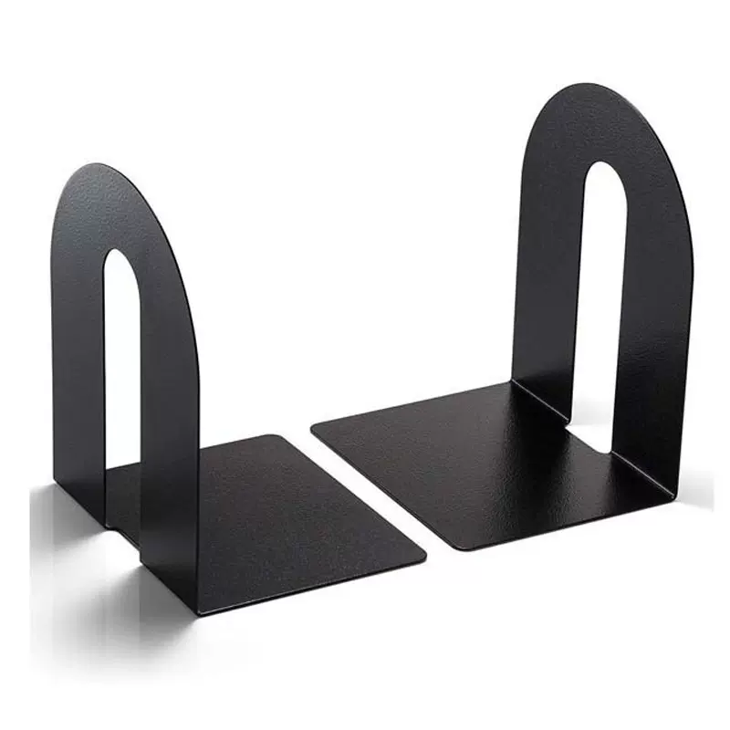 厂家直供办公用品 黑色金属书立铁艺书挡书靠书立架学生文具