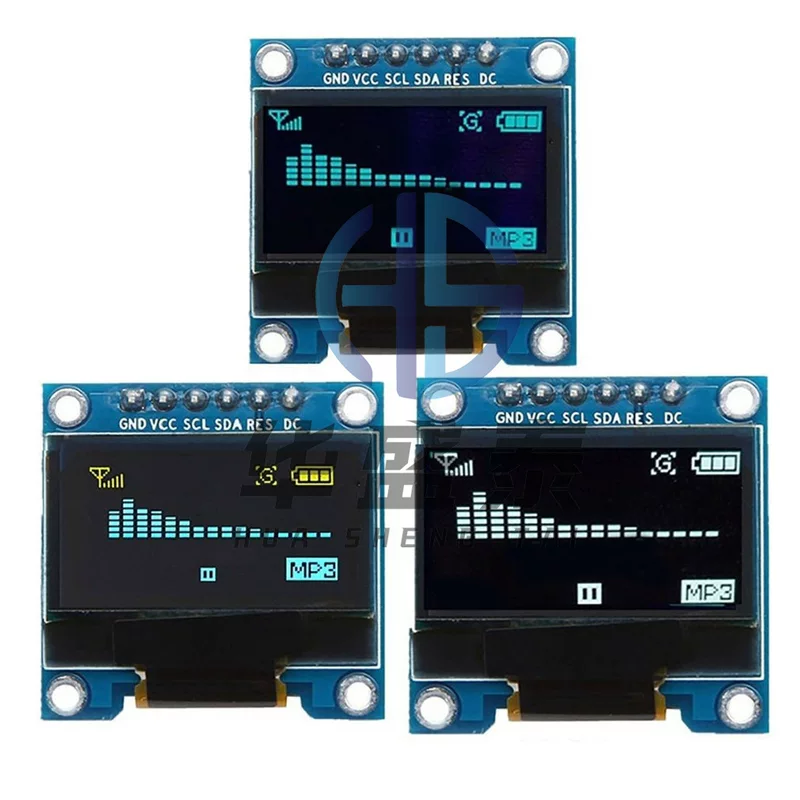 Дисплей LCD 0,96 дюйма, модуль дисплея SPI, синий/желтый/синий/белый, STM32/51/рутинa
