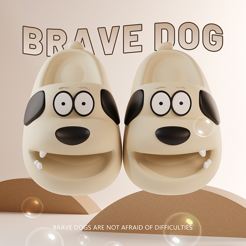 Slippers Women's Summer Indoor Household Non-slip Thick Bottom Slip-on Feeling Exterior Wear Couple's Cartoon Cute Slippers Men's Summer
