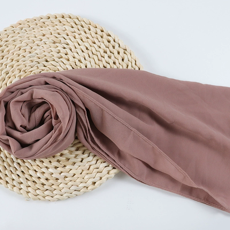 Шифоновый шарф (JJ SCARF) женский 70×180 см, 75D легкий длинный шарф с жемчужной фактурой