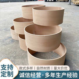 厂家供应榉木圆桶 足浴桶收纳桶木竹制桌面榉木圆木片 木桶批发