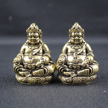 藏式实心白铜小寸佛迷你小摆件桌面装饰工艺品摆设口袋佛黄铜批发