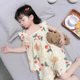Baby's Gauze Pajamas Girl's Summer Children's Air-conditioning Suit Large Children's Thin Sling Princess Style Home Clothes suit