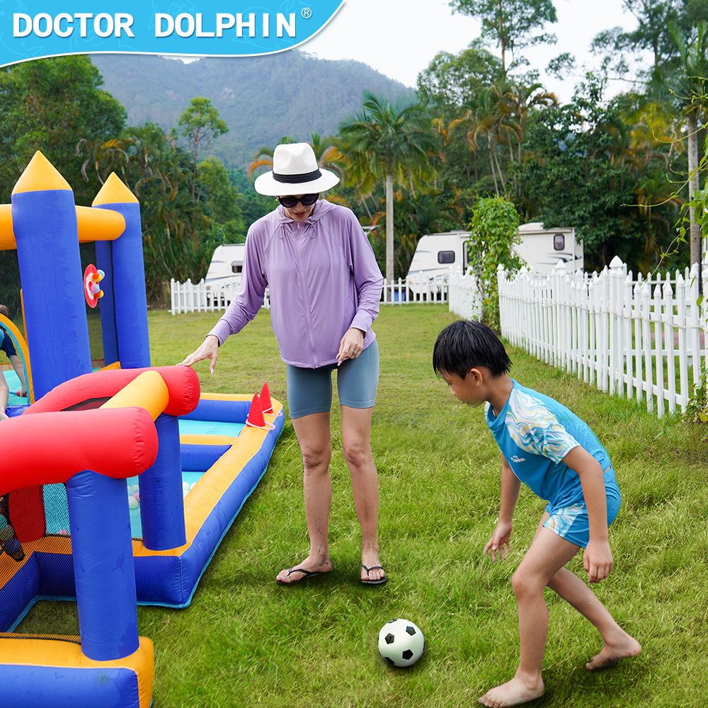 Doctor Dolphin | Castillo inflable para niños pequeño hogar paraíso para niños pequeño hogar castillo inflable hogar
