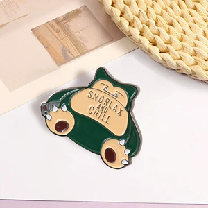 Anime Pokemon Kirby Beast Metal Badge Cute Elf Brooch Backpack Clothing Accessories