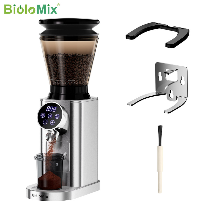 BioloMix Stainless Steel Cone Disc Coffee Grinder Bean Grinder Mill Burr coffee grinder BioloMix Stainless Steel Cone Disc Coffee Grinder Bean Grinder Mill Burr coffee grinder