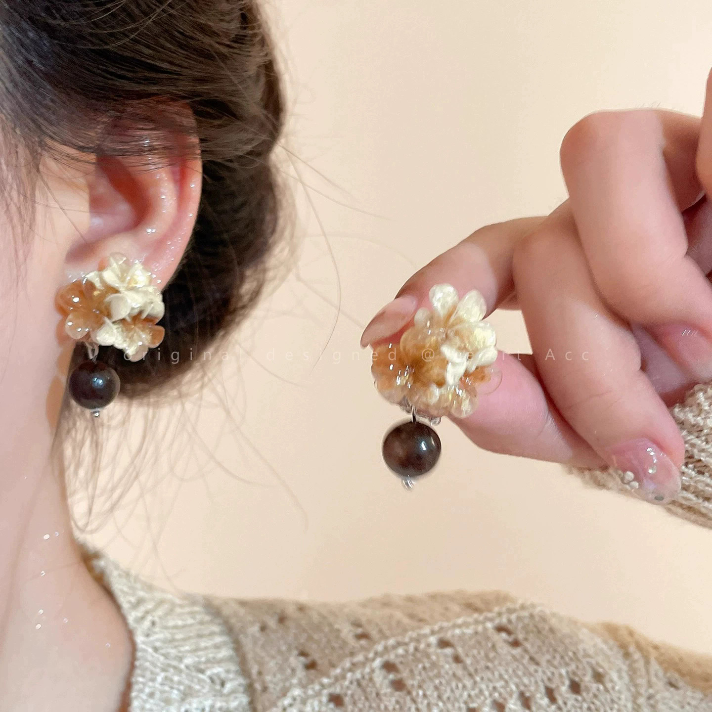 925 aguja de plata retro geométrica pendientes de metal nicho femenino elegante alto sentido pendientes populares todos los partidos pendientes al por mayor