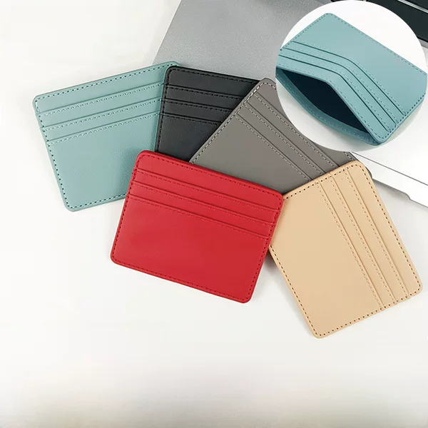Cross-border spot card bag large capacity card small card bag multi-card female small leather pu card holder card bag wholesale