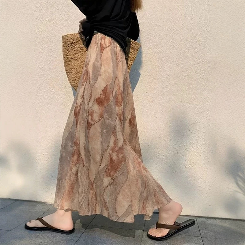 Beautiful Skirts for Important Occasions, Super Stylish Spring Wear, High-Waisted, Elegant, Asymmetrical Cut, A-Line Printed Skirt for Women Beautiful Skirts for Important Occasions, Super Stylish Spring Wear, High-Waisted, Elegant, Asymmetrical Cut, A-Line Printed Skirt for Women
