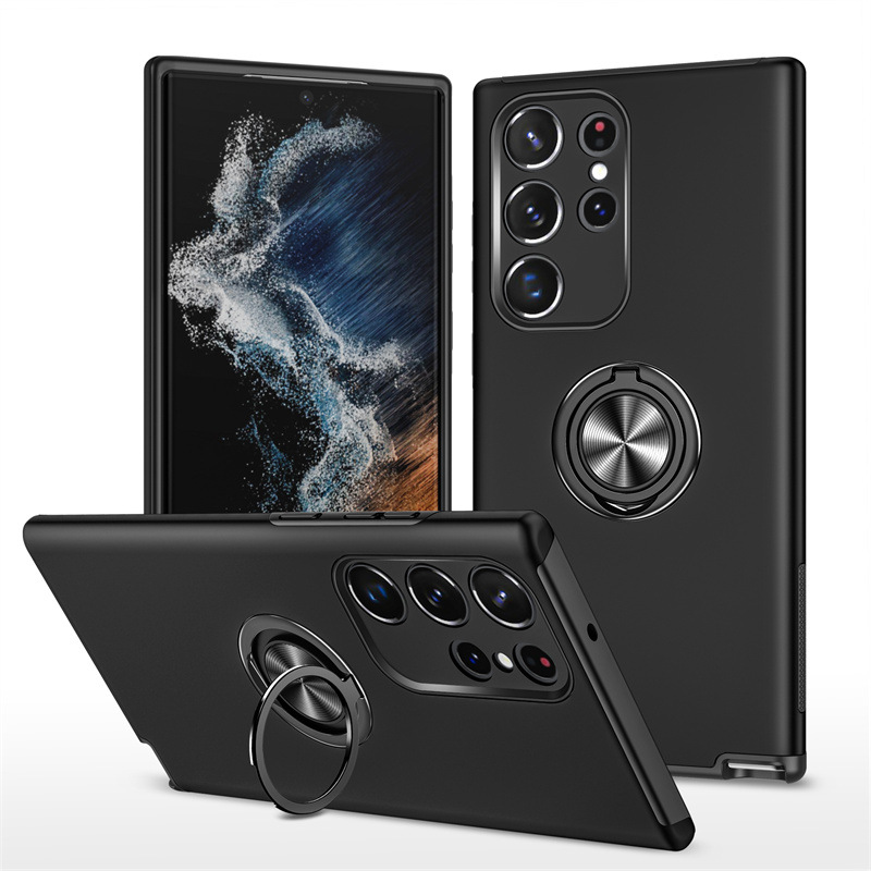 Ring Holder Samsung S25Ultra Mobile Phone Case A36 Suitable for A53/Note20 Anti-Fall S25+/A32/A03S