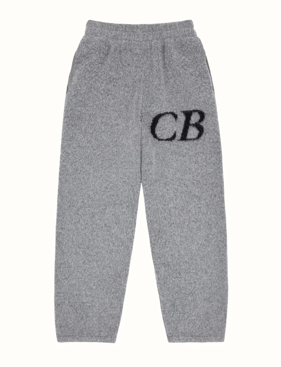 Cole Buxton Mohair Pants Logo Grey