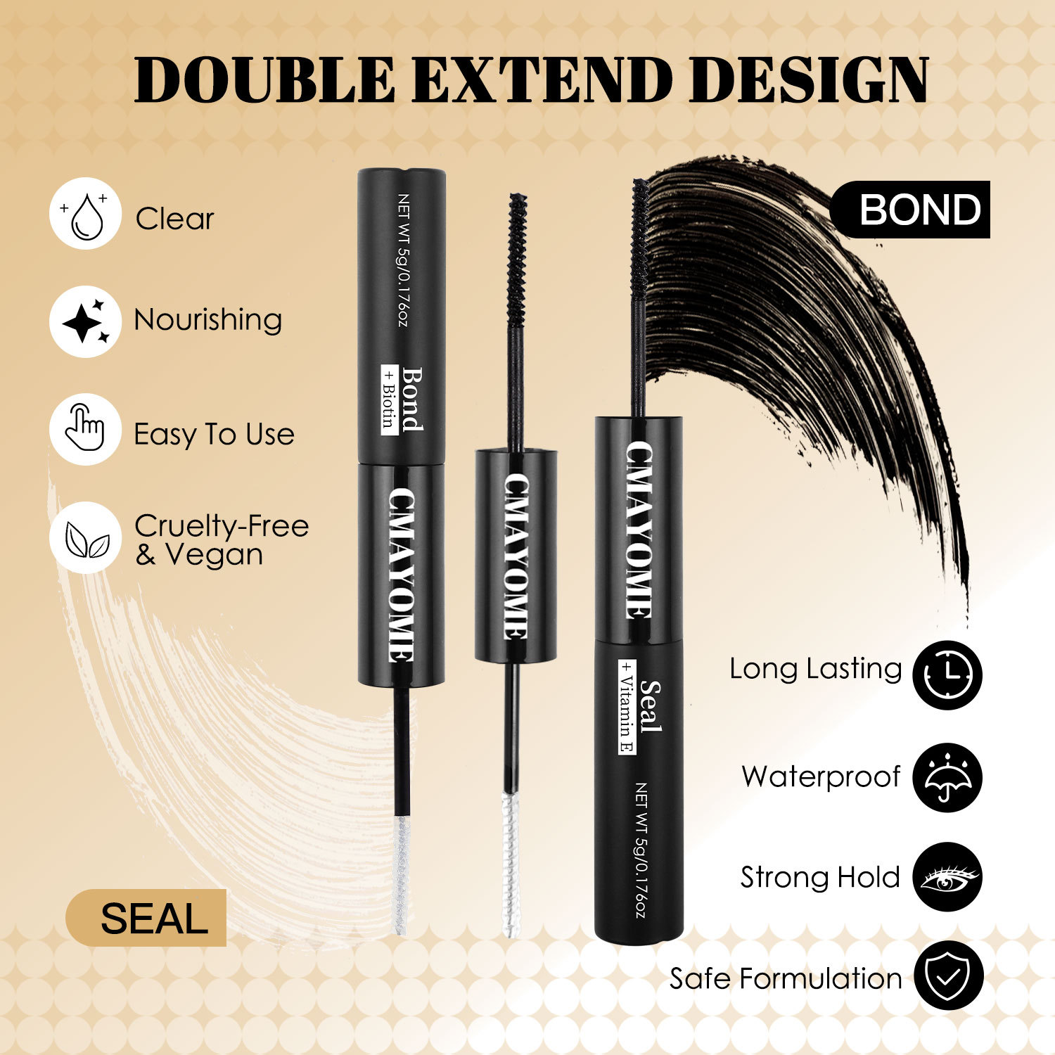 pegamento de pestañas falsas, pegamento de pestañas falsas de doble cabeza, pegamento de pestañas falsas de autoinjerto, pegamento de pestañas secas rápidas para ojos