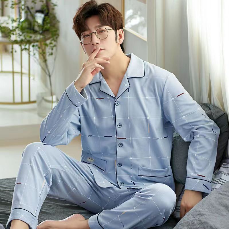 긴 소매 바지 남성-스퀘어 칼라 2309 일 랭