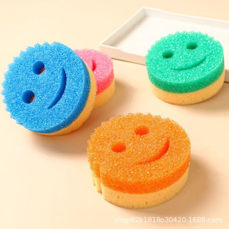 漫画フィット温度感知スポンジ食器洗い用油吸収クリーニングスポンジは、温水にさらされると柔らくなり、冷水にさらされると硬くなります。|undefined