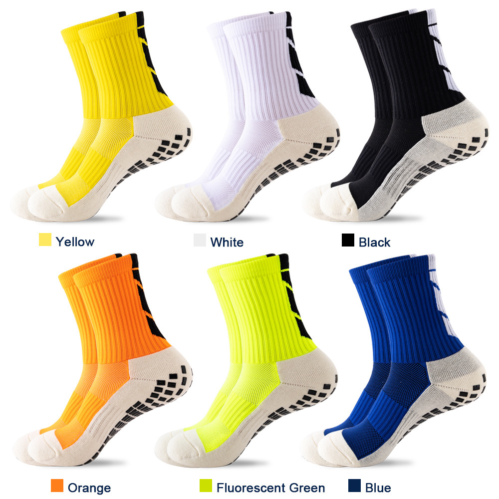 Football socks men's mid-calf socks sole non-slip dispensing towel bottom running socks basketball socks training professional sports socks