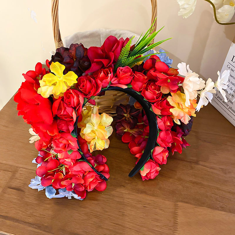 933g Weight Hair Band Hair Accessories Type 1 Piece Quantity Daily Occasion Cloth Material Flower Pattern All Seasons Season Women's Gender Sweet Style Sweet Women's Flower Cloth Hair Band 6