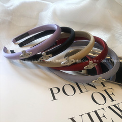 Korean alphabet hairband influencer high-end full diamond planet face-washing headband versatile high crown hair clip wholesale